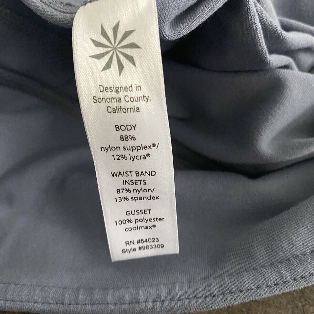 Athleta Straight Up crop‎ leggings Sz XS in Steel Blue style #983309 - Picture 4 of 12